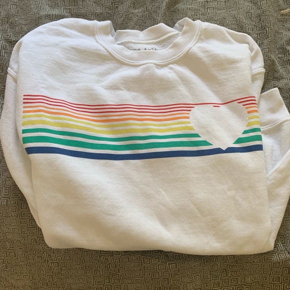 Like new love tribe small rainbow sweater - Picture 2 of 4